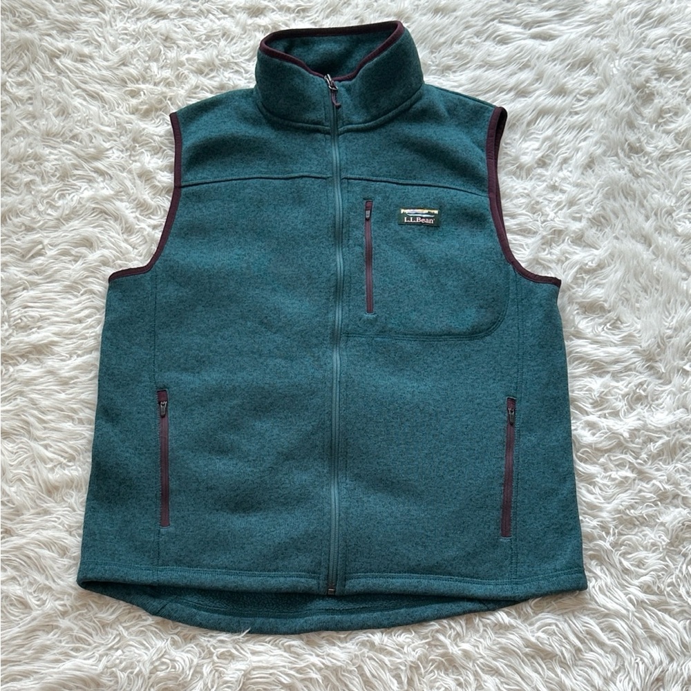 L.L. Bean Men’s Sweater Fleece Vest zip up medium